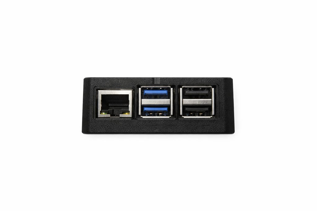 Raspberry Pi 5 Case – Black, Ventilated Cooling Design, Precision Fit, Easy Access to Ports