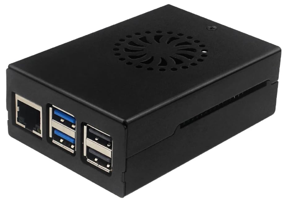 Raspberry Pi 5 Metal Case (Aluminum Alloy Shell) + Active Cooler