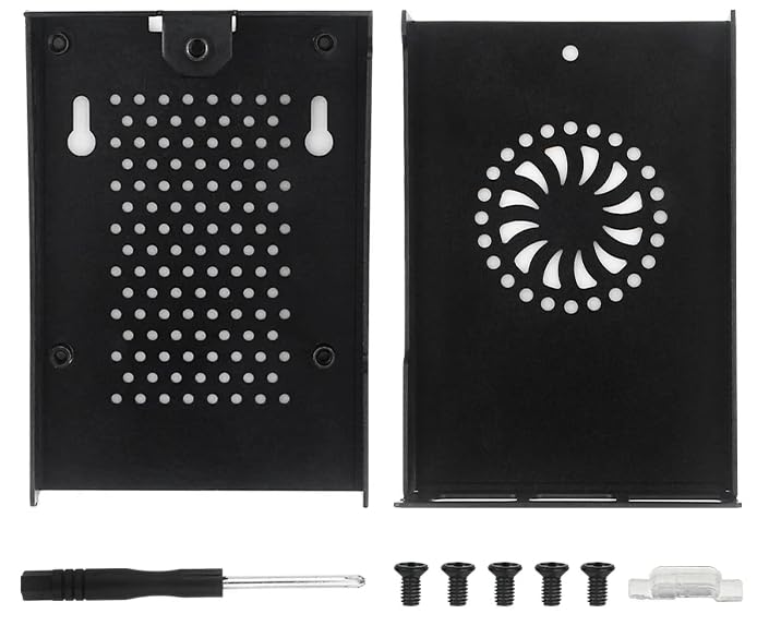 Raspberry Pi 5 Metal Case (Aluminum Alloy Shell) + Active Cooler